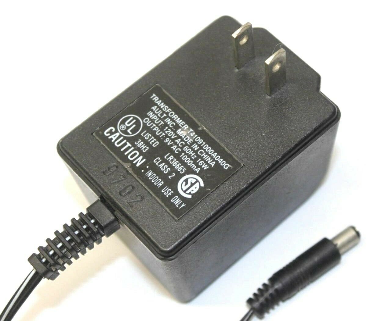 New Ault T41091000A040G HA-091A Power Supply Adapter 9VAC 1000mA